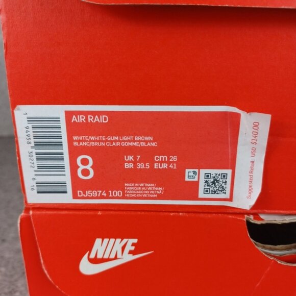 Nike Air Raid Outdoor Hardtop White  Basketball Sneakers Mens 8 or 8.5 S… main image 9